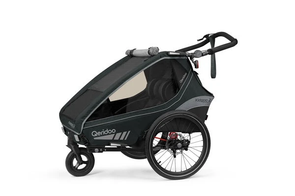 Qeridoo Kidgoo 2 Fahrradanhänger Limited Edition Sport Grey 2 Qeridoo Kidgoo 2 Fahrradanhänger Limited Edition Sport Grey – Bild 2