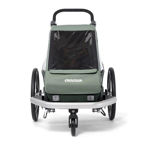 Croozer Kid Vaaya 1 Jungle Green 2in1 Fahrradanhänger & Buggy-Set – Bild 3