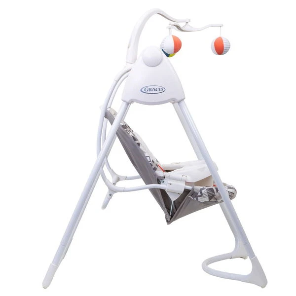 Graco Lovin Hug Schaukel Patchwork Grey 10 Musikvarianten Und 5 Naturgeräusche 3 Graco Lovin Hug Schaukel Patchwork Grey 10 Musikvarianten Und 5 Naturgeräusche – Bild 3