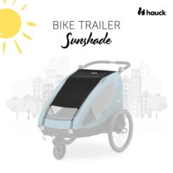 Hauck Bike Trailer Sunshade Sonnenschutz -Kinderreise Angebote Store 4007923550366.pt01.bike trailer sunshade black