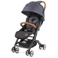 Gesslein Smiloo Cuby Blau Meliert Gestell Schwarz, Ledergriff Cognac