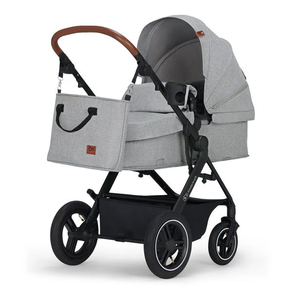 Kinderkraft B-TOUR 3in1 Kinderwagen Light Grey Inkl. Autositz, Adapter, Fußsack, & Regenschutz 2 Kinderkraft B-TOUR 3in1 Kinderwagen Light Grey Inkl. Autositz, Adapter, Fußsack, & Regenschutz – Bild 2