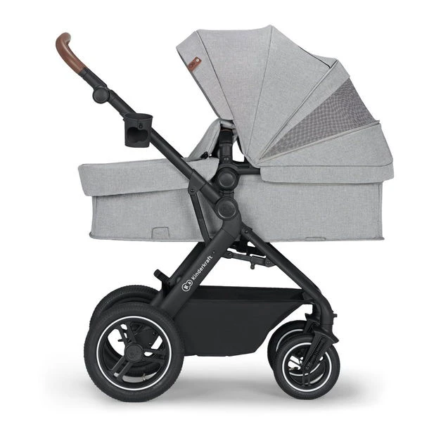 Kinderkraft B-TOUR 3in1 Kinderwagen Light Grey Inkl. Autositz, Adapter, Fußsack, & Regenschutz 5 Kinderkraft B-TOUR 3in1 Kinderwagen Light Grey Inkl. Autositz, Adapter, Fußsack, & Regenschutz – Bild 5