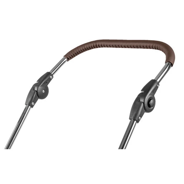 HESBA Condor Coupe Kinderwagen Außen 888 Innen 700 Teilleder Schwenkbare Vorderräder, Ledergriff Dunkelbraun 5 HESBA Condor Coupe Kinderwagen Außen 888 Innen 700 Teilleder Schwenkbare Vorderräder, Ledergriff Dunkelbraun – Bild 5