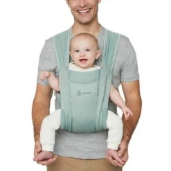 Ergobaby Embrace Soft Air Mesh Sage Babytrage Für Neugeborene -Kinderreise Angebote Store baby carrier embrace soft air mesh sage 4 1