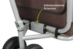 Beachtrekker LiFe Bollerwagen Schwarz Stabil Und Leicht Inkl. Feststellbremse -Kinderreise Angebote Store beachtrekker life info scharniere 4