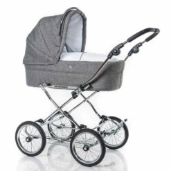 HESBA ClassicA Kinderwagen Außen 785 Innen 109 Räder Schwarz 25 Cm