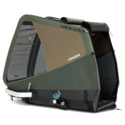 Croozer Dog Tammo Moss Green Fahrradanhänger Für Sehr Große Hunde Geeignet -Kinderreise Angebote Store croozer dog tammo moss green 2022 box side