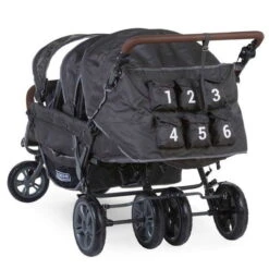 Childhome Neuer Six Seater Sechserwagen Anthrazit, Robust Und Komfortabel -Kinderreise Angebote Store cwsixn 18304 1