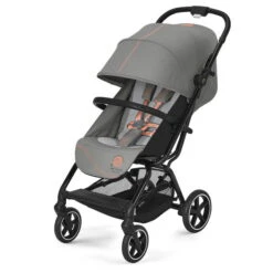 CYBEX Eezy S+2 Buggy Lava Grey Gestell In Black | Mit All-Terrain Rädern