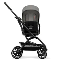 CYBEX Eezy S Twist+2 Buggy Lava Grey Gestell Black | Mit All-Terrain Rädern -Kinderreise Angebote Store cyb 22 int y270 eezystwist 2 blk lagr rotation