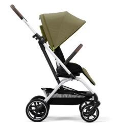 CYBEX Eezy S Twist+2 Buggy Nature Green Gestell Silver | Mit All-Terrain Rädern -Kinderreise Angebote Store cyb 22 int y270 eezystwist 2 slv nagr