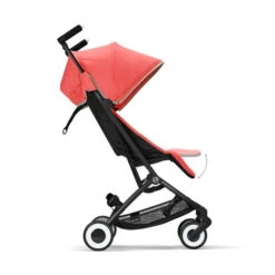 CYBEX Libelle Buggy Hibiscus Red Gestell Black | Einfach Faltbar -Kinderreise Angebote Store cyb 22 int y270 libelle blk hibr legrest steps