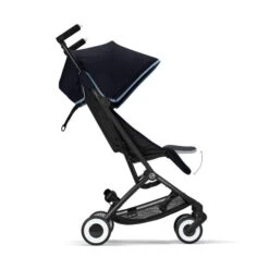 CYBEX Libelle Buggy Ocean Blue Gestell Black | Einfach Faltbar -Kinderreise Angebote Store cyb 22 int y270 libelle blk ocbl legrest steps