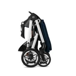 CYBEX Talos S LUX Kinderwagen Bundle Ocean Blue Gestell In Silver -Kinderreise Angebote Store cyb 22 int y270 talosslux slv ocbl folded screen hd