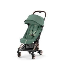 CYBEX Coya Rosegold Leaf Green -Kinderreise Angebote Store cyb 23 int y045 coya legr rogo sunvisor