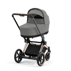 CYBEX E-PRIAM Kinderwagen Mirage Grey Bundle New Generation Inkl. 8 Zubehörartikel -Kinderreise Angebote Store cyb 23 int y225 e priam cot rogo migr print medium