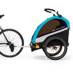 Burley D´Lite X Fahrradanhänger Aqua 2-Sitzer Mit Buggy-Funktion -Kinderreise Angebote Store dlite x bike webex