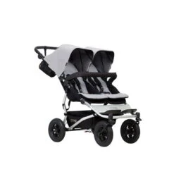 Mountain Buggy Duet V3.2 In Silver Geschwisterwagen