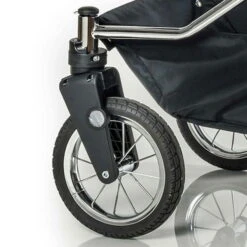 HESBA Condor Coupe Kinderwagen Außen 594 Innen 700 Schwenkbare Vorderrädern Schwarz, Ledergriff Hellbraun -Kinderreise Angebote Store gestelltyp sw sl 2 25 schwenkbaren vorderraeder 7