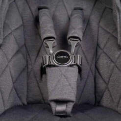 ICandy Orange Double Combo Dark Slate Marl Phantom Geschwisterkinderwagen | Inkl. Praktischem Zubehör -Kinderreise Angebote Store icandy orange harness close up 4