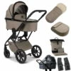 Moon Piú Kombi-Kinderwagen Mud/black Chrome Zubehör Bundle