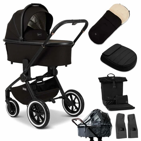 Moon Resea Plus Kinderwagen Black/black Matt Zubehör Bundle 1 Moon Resea Plus Kinderwagen Black/black Matt Zubehör Bundle