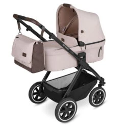 ABC Design Samba 2in1 Kinderwagen Bundle Berry Pure Mit Autositz, Wickeltasche, Fußsack Und Adapter -Kinderreise Angebote Store kinderwagen stroller samba berry 20 wickeltasche 20