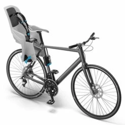 Thule RideAlong Lite Fahrradkindersitz Hellgrau Die Sichere Transportmöglichkeit -Kinderreise Angebote Store large thule ridealonglite lightgray onbike iso 100110