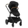 Nuna DEMI Grow Kinderwagen Caviar Inkl. Fußsack, Regenverdeck, Adapter, Einkaufskorb