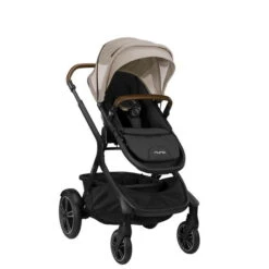 Nuna DEMI Grow Kinderwagen Timber Inkl. Fußsack, Regenverdeck, Adapter, Einkaufskorb