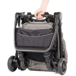 Joie Pact Buggy Gray Flannel Inkl. Regenverdeck -Kinderreise Angebote Store pact grayflanell folded handle