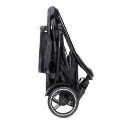 Phil&teds Dot Buggy Inklusive Sitzauflage Chili -Kinderreise Angebote Store phil teds dot buggy charcoal folded side view 3