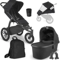UPPAbaby Ridge Bundle JAKE Dunkelgrau Mit 5 Zubehörartikeln