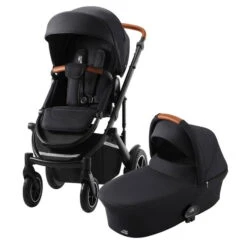 Britax Smile 3 Kinderwagen Fossil Grey Essential Set GRATIS Babywanne