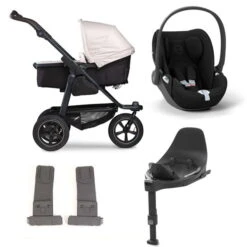 Tfk Mono 2 Kinderwagen Bundle Sand Luftrad | CYBEX Cloud T I-Size + Base + Adapter