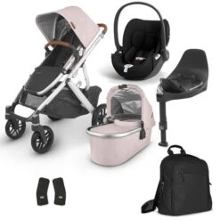 UPPAbaby Vista V2 Bundle Alice Dusty Pink & Cybex Cloud T, Base T, Wickelrucksack 5 UPPAbaby Vista V2 Bundle Alice Dusty Pink & Cybex Cloud T, Base T, Wickelrucksack -Kinderreise Angebote Store vista v2 bundle alice dusty pink neu