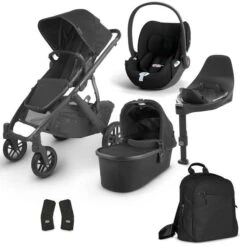 UPPAbaby Vista V2 Jake Charcoal & Cybex Cloud T, Base T, Wickelrucksack -Kinderreise Angebote Store vista v2 bundle jake charcoal neu