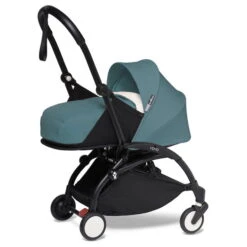 BABYZEN™ YOYO² Kinderwagen 0+ Neugeborenen Set Aqua Gestell Black