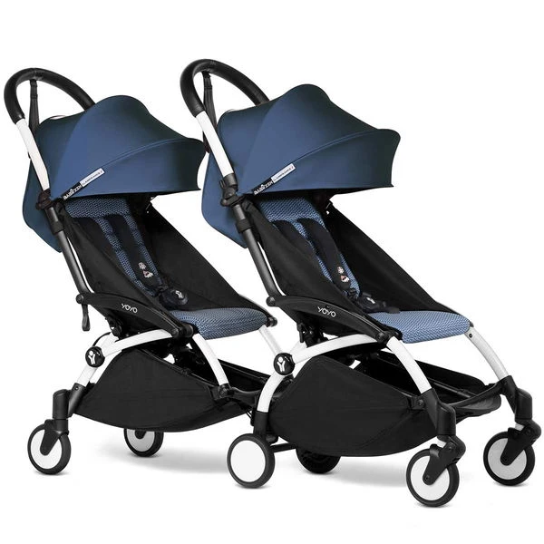 BABYZEN™ YOYO² Doppelbuggy Air France Blue Gestell White 1 BABYZEN™ YOYO² Doppelbuggy Air France Blue Gestell White