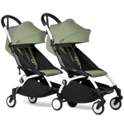 BABYZEN™ YOYO² Doppelbuggy Olive Gestell White