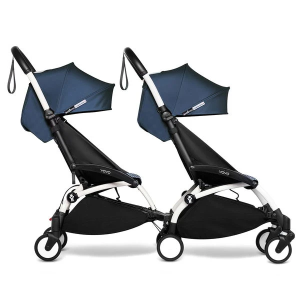 BABYZEN™ YOYO² Doppelbuggy Air France Blue Gestell White 2 BABYZEN™ YOYO² Doppelbuggy Air France Blue Gestell White – Bild 2