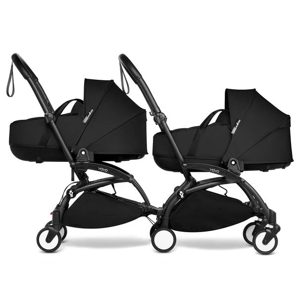 BABYZEN™ YOYO² Zwillingskinderwagen Black Gestell Black 2 BABYZEN™ YOYO² Zwillingskinderwagen Black Gestell Black – Bild 2